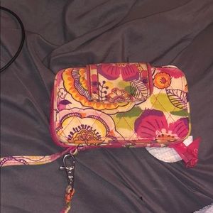 Vera Bradley Wristlet with phone holder